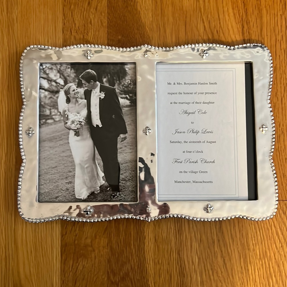 Mariposa Wedding Picture frame